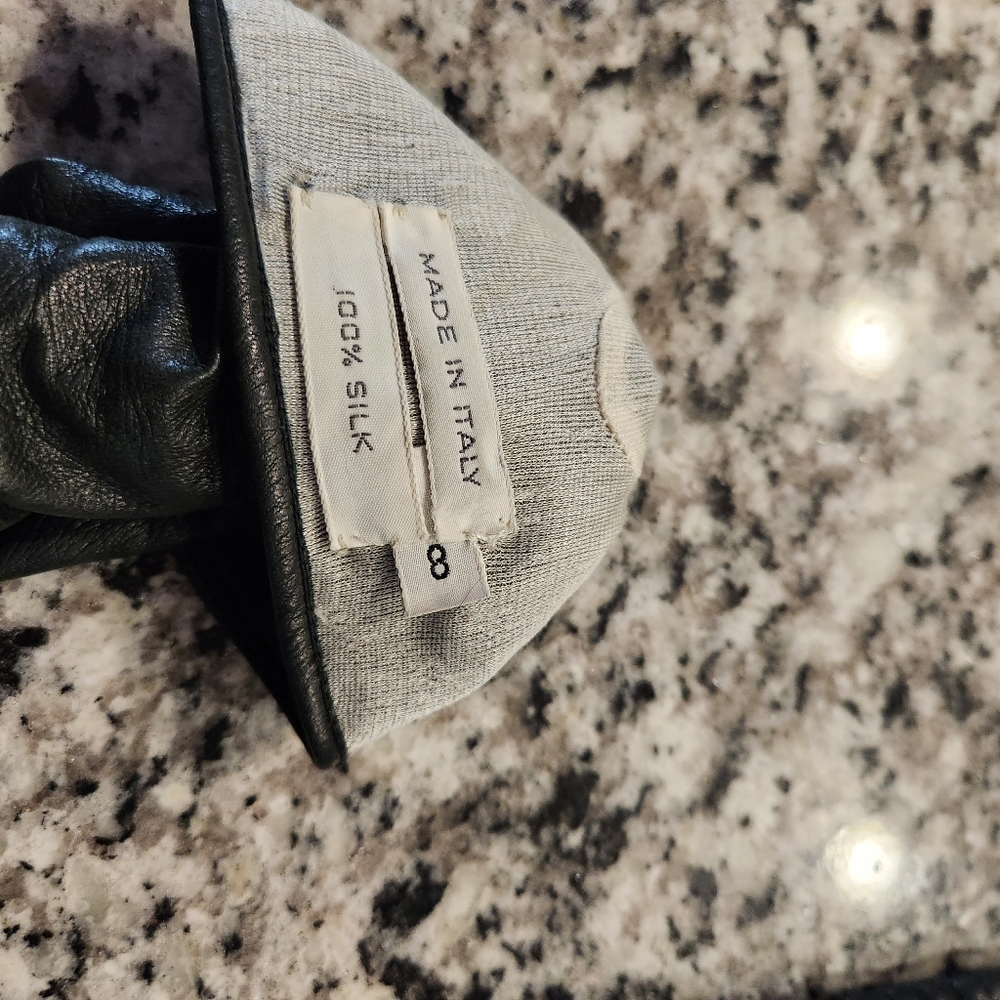Vintage Coach Dark Leather Gloves - Picture 5 of 8